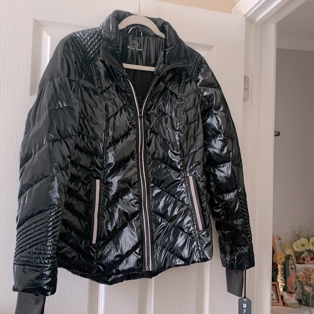 Brand new Blanc Noir Super Hero Puffer Down Filled Jacket with Reflective Trim
